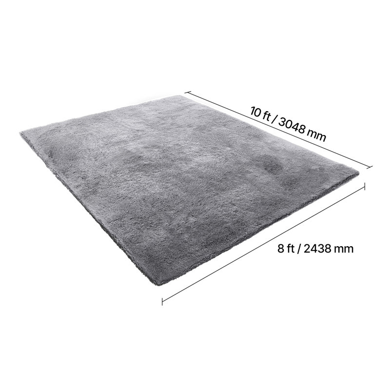 Latitude Run® Indoor Plush Area Rugs, 8 x 10 ft Soft Plush Carpet